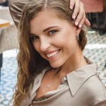 Ohrringe, Creolen, Weißgold 585 / 14K, Außendurchmesser 20 mm, Breite 2.7 mm, Gewicht ca. 4.8 g