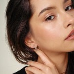 0,42 Karat Diamant Creolen, Rotgold 585 / 14 Karat, Gewicht ca. 2.1 g.