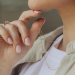 Goldkette als Panzerkette flach in Gelbgold 585 / 14K, 75 cm lang, 1,4 mm Breit, Gewicht ca. 4.0 g.