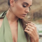 0,05 Karat Diamant Verlobungsring, Weißgold 585 / 14K, Weite 50 mm, Gewicht ca. 1.9 g.