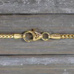 Armband als Bingokette in Gelbgold 333 / 8 K, 18 cm lang, 1,5mm breit, Gewicht ca. 2.4 g.