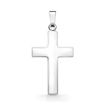Anhänger Kreuz glanz , Weißgold 333 / 8K, Höhe 21 mm, Gewicht ca. 0,74 g