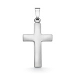 Anhänger Kreuz seidenmatt , Weißgold 333 / 8K, Höhe 21 mm, Gewicht ca. 0,75 g