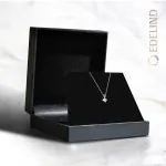 0,08 Karat Diamant Anhänger 4 Krappe Weißgold 585 (14K) mit Goldkette für Damen