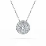 0,11 Karat Diamant Anhänger Weißgold 585 (14K) mit Goldkette für Damen