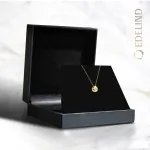 0,04 Karat Diamant Anhänger Zarge Gelbgold 585 (14K) mit Goldkette für Damen