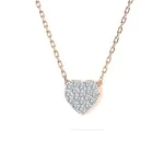 Diamantanhänger in 0,09 Karat, Rotgold 585 / 14 Karat, mit einer 585ger Goldkette in 45 cm lang, Gewicht ca. 1,2 g.