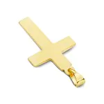 Anhänger Kreuz gesandelt/glanz/diam. , Gelbgold 333 / 8K, Höhe 21 mm, Gewicht ca. 0,65 g