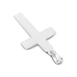 Anhänger Kreuz gesandelt/glanz/diam. , Weißgold 333 / 8K, Höhe 21 mm, Gewicht ca. 0,65 g