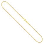 Goldkette als Tondakette in Gelbgold 333 / 8K, 40 cm lang, 1,2 mm breit, Gewicht ca. 4.8 g.
