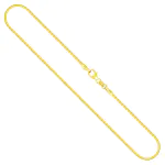 Armband als Ankerkette diamantiert in Gelbgold 333 / 8 Karat, 17 cm lang, 2.5 mm breit, Gewicht ca. 4.9