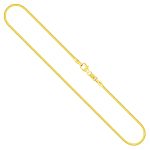 Goldkette als Tondakette in Gelbgold 585 / 14K, 42 cm lang, 1,5 mm breit, Gewicht ca. 9.3 g.
