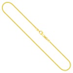 Goldkette als Tondakette in Gelbgold 585 / 14K, 45 cm lang, 1,5 mm breit, Gewicht ca. 10 g.