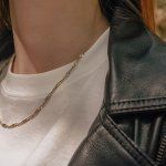 Singapurkette Bicolor in Gelbgold / Weißgold 333 / 8K, 42 cm, 1,8 mm, Gewicht ca. 1.1 g