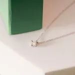 Diamantanhänger in 0,07 Karat, Weißgold 750 /18 Karat mit einer 750ger Goldkette in 42 cm