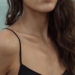 Diamantanhänger in 0,20 Karat, Gelbgold 585 / 14 Karat, mit einer 585ger Goldkette in 42 cm lang, Gewicht ca. 0,96 g.