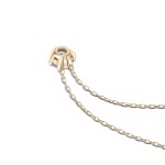 Diamantanhänger in 0,20 Karat, Gelbgold 585 / 14 Karat, mit einer 585ger Goldkette in 42 cm lang, Gewicht ca. 0,90 g.