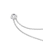 Diamantanhänger in 0,30 Karat mit GIA Zertifikat, Weißgold 750 / 18 Karat, mit einer 750ger Goldkette in 42 cm lang, Gewicht ca. 1,44 g.