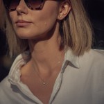 Diamantanhänger in 0,40 Karat mit GIA Zertifikat, Weißgold 750 / 18 Karat, mit einer 750ger Goldkette in 42 cm lang, Gewicht ca. 1,50 g.