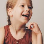 Goldkette als Ankerkette rund in Weißgold 585 / 14K, 55 cm lang, 0,8 mm Breit, Gewicht ca. 1.1 g.