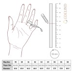 0,40 Karat Diamant Verlobungsring mit GIA Zertifikat, Weißgold 750 / 18K, Breite 1,7 mm,Weite 50 mm, Gewicht ca. 3.41 g.