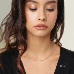 Goldkette als Singapurkette in Gelbgold 333 / 8K, 45 cm lang, 1,2 mm breit, Gewicht ca. 1.1 g.