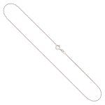 Goldkette als Ankerkette diamantiert in Weißgold 585 / 14K, 50 cm lang, 1,3 mm breit, Gewicht ca. 3.2 g.