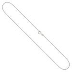 Goldkette als Schlangenkette diamantiert Weißgold 375 / 9K, 45 cm lang, 0,8 mm breit, Gewicht ca. 2.8 g.