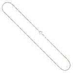 Goldkette als Singapurkette in Weißgold 585 / 14K, 45 cm lang, 1,4 mm breit, Gewicht ca. 1.9 g.