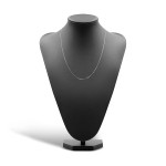 Goldkette als Venezianerkette in Weißgold 333 / 8K, 55 cm lang, 0,9 mm breit, Gewicht ca. 3.3 g.