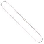 Goldkette als Ankerkette diamantiert in Weißgold 750 / 18K, 50 cm lang, 1,3 mm breit, Gewicht ca. 3.7 g.