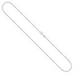 Goldkette als Bingokette in Weißgold 585 / 14K, 42 cm lang, 1,1 mm breit, Gewicht ca. 3.3 g.