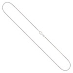 Goldkette als Schlangenkette in Weißgold 585 / 14K, 34 cm lang, 0,9 mm breit, Gewicht ca. 3.3 g.