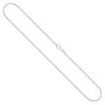 Goldkette als Schlangenkette diamantiert Weißgold 585 / 14K, 40 cm lang, 1,2 mm breit, Gewicht ca. 6.2 g.