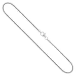 Goldkette als Schlangenkette in Weißgold 750 / 18K, 42 cm lang, 1,4 mm breit, Gewicht ca. 6.1 g.