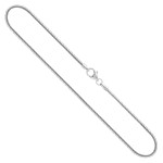 Goldkette als Schlangenkette in Weißgold 585 / 14K, 42 cm lang, 1,4 mm breit, Gewicht ca. 5.1 g.