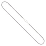 Goldkette als Schlangenkette in Weißgold 750 / 18K, 50 cm lang, 1,9 mm breit, Gewicht ca. 10.9 g.