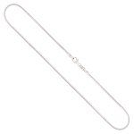 EDELIND Goldkette als Tondakette in Weißgold 333 / 8K, 42 cm lang, 1,2 mm breit, Gewicht ca. 5 g.