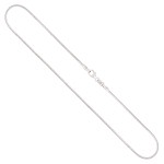 Goldkette als Tondakette in Weißgold 585 / 14K, 85 cm lang, 1,2 mm breit, Gewicht ca. 13.2 g.