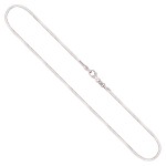 Goldkette als Tondakette in Weißgold 585 / 14K, 34 cm lang, 1,5 mm breit, Gewicht ca. 7.6 g.