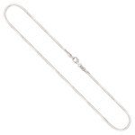 Goldkette als Tondakette in Weißgold 750 / 18K, 42 cm lang, 1,5 mm breit, Gewicht ca. 11.9 g.