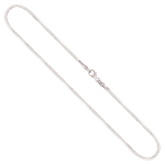 Goldkette als Tondakette in Weißgold 750 / 18K, 45 cm lang, 1,5 mm breit, Gewicht ca. 12.7 g.