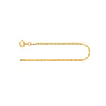 Armband als Venezianerkette in Gelbgold 585 / 14 K, 20 cm lang, 1,2mm breit, Gewicht ca. 2.1 g.