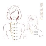 Goldkette als Ankerkette rund in Weißgold 585 / 14K, 55 cm lang, 0,8 mm Breit, Gewicht ca. 1.1 g.