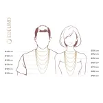 Goldkette als Ankerkette rund in Gelbgold 333 / 8K, 60 cm lang, 2,4 mm breit, Gewicht ca. 8.3 g.