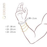 Armband als Fantasiekette in Gelbgold 585 / 14K, 19 cm lang, 3,5 mm breit, Gewicht ca. 2.3 g.