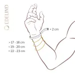 Armband als Fantasiekette in Gelbgold 333 / 8 K, 18 cm lang, 3,5mm breit, Gewicht ca. 1.7 g.