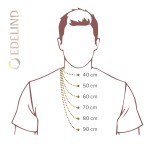 Goldkette als Königskette in Gelbgold 585 / 14K, 45 cm lang, 3,2 mm breit, Gewicht ca. 32.8 g.