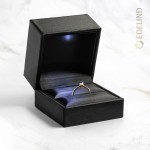 0,20 Karat Diamant Verlobungsring, Gelbgold 585 / 14K, Breite 2,3 mm, Weite 54 mm, Gewicht ca. 2.5 g.