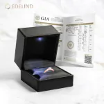 0,40 Karat Diamant Verlobungsring mit GIA Zertifikat, Rotgold 585 / 14K, Breite 1,7 mm,Weite 49 mm, Gewicht ca. 2.6 g.